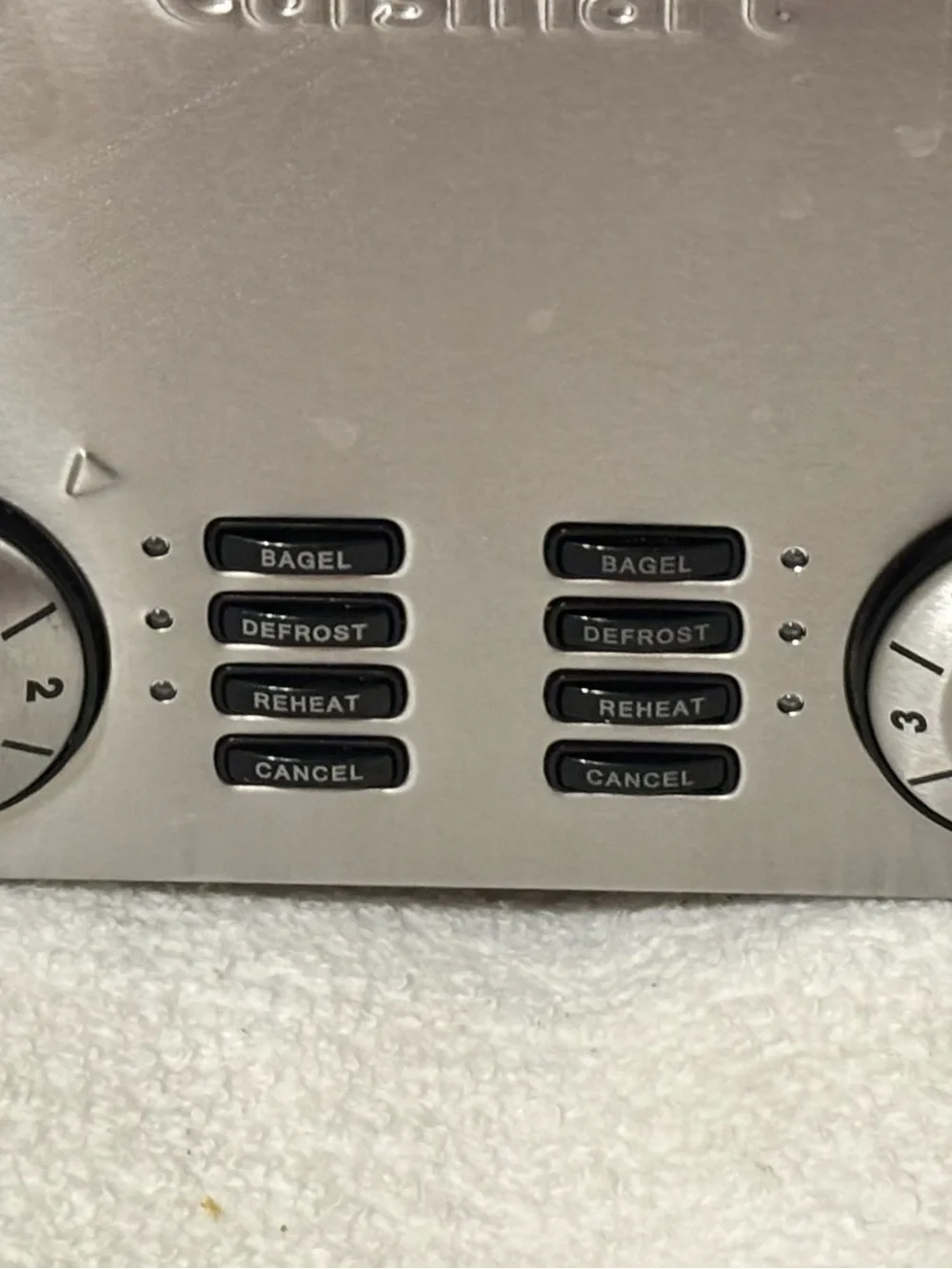 Cuisinart Stainless Steel 4-Slice Toaster with Black Controls